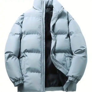 Manteau d'hiver vintage en coton à col montant épissé personnalisé pour hommes Vestes d'hiver avec logo personnalisé pour hommes Veste d'hiver en duvet 2025 - Product Image 3
