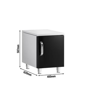 ตู้ฐาน - สแตนเลส - 400x620x587 มม. - 1 ประตู - หน้าสีดำ - รุ่นมาริโอ 700 - Product Image 2