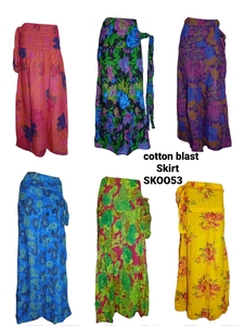 Long Chiffon 100% Silk Floor-Length Skirt Dress Floral Print Embroidery Bohemian Beach Wrap Gypsy Cover <b>Belt</b> Hippie Clothing - Product Image 4