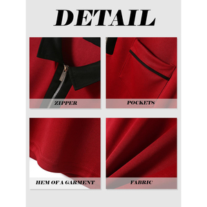 Chemises polo pour hommes respirantes à séchage rapide, design de vente en gros, manches longues, logo personnalisé, broderie, impression, chemise polo de sport - Product Image 5