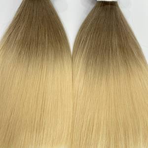 Extensiones de cabello humano vietnamita OMBRE WEFT, cabello liso de color trama, cabello humano vietnamita crudo 100% de muy alta calidad - Product Image 3