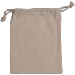 Bolsa con cordón de lino y algodón orgánico promocional Bolsas de lona reutilizables ecológicas Precio barato Tamaño pequeño reciclable - Product Image 2