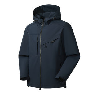 Custom softshell <b>jacket</b> breathable wind resistant style suitable for outdoor sports <b>travel</b> casual wear 2026 - Product Image 4