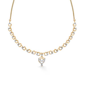 Collier en diamant - Pendentif court Circle Muse en or et diamant - Product Image 3