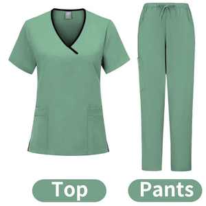 Nouvelle conception de fabrication, uniforme médical unisexe, ensembles de blouses médicales, tissu tissé en polyester/coton, usage hospitalier - Product Image 6
