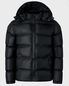 Vestes personnalisées avec logo pour hommes 2022 Veste matelassée en poly duvet vierge Veste courte matelassée à bulles pour hommes - Product Image 1