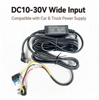 Kit de câblage USB-C pour caméra embarquée avec fusible 2.5A pour caméra de tableau de bord GPS DVR, chargeur de voiture avec détection ACC 24H LVP