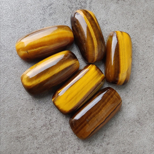 Top Grade AAA Grade Naturel Oeil de Tigre Pierres Précieuses Grand Coussin Forme Cabochon Dos Plat Calibré Toutes Les Tailles Disponibles En Gros - Product Image 6