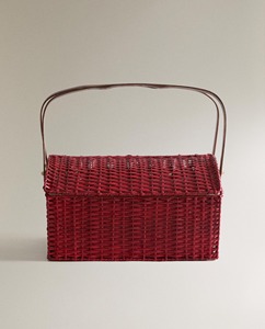 Eco-Friendly <b>Wicker</b> <b>Picnic</b> <b>Basket</b> with Modern Design and Multi-Purpose Use Domed Lid - Product Image 2