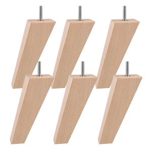 Patas de sofá de madera Instalación rápida Patas de sofá de madera maciza Pies de muebles de repuesto resistentes para sofá Patas de sofá de madera - Product Image 3