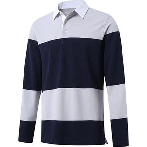 <b>High</b> Quality Long Sleeve Solid Digital Printing Quick Dry 100% Cotton Rugby <b>Collared</b> Casual <b>Men</b> Golf for <b>Shirt</b> - Product Image 4