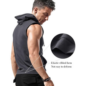 Camiseta Deportiva sin Mangas de Alta Calidad para Hombre, Sudadera Ajustada para Gimnasio, Servicio OEM - Product Image 5