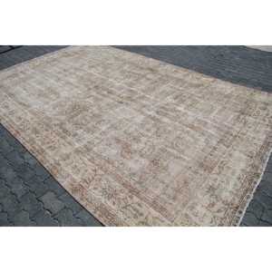พรมวินเทจสไตล์ตุรกี ขนาด 7.7x12.3 ฟุต พรมสีน้ำตาลลายสัตว์ขนาดใหญ่ - Product Image 2