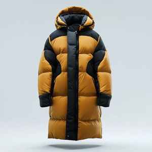 แจ็กเก็ตทรงพองสำหรับฤดูหนาวโลโก้หน้าคอตั้งทำจากผ้าใบแบบทันสมัย - Product Image 4