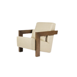 Sillón de sofá de madera de tela de sofá de diseño moderno con tela de poliéster de primera calidad para sala de estar hecho en Indonesia - Product Image 1