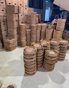 Sac en rotin en osier tissé à la main, sac à main en rotin de fleur en bois écologique pour femmes - Product Image 2