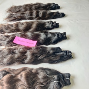 100% paquet vietnamien vierge brut couleur naturelle cheveux femmes noires pas cher machine double trame vague profonde Extensions de cheveux humains - Product Image 3