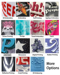 Sudadera Corta con Triple Cremallera para Hombre, 420GSM, Lavado Ácido, Estilo Urbano, con Apliques Bordados y Detalles de Pedrería - Product Image 3