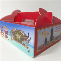 Boîte personnalisée en Coroplast pour crabe royal, boîte d'expédition de fruits de mer en panneau alvéolaire PP étanche