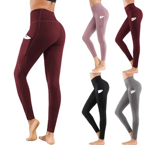 GAF <b>Women's</b> 22 Solid Colors Full Length High Waist Butt Lift Active Gym <b>Tights</b> Stretchy Squat Proof Seamless Yoga Leggings - Product Image 3
