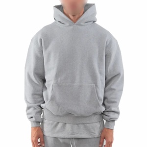 Sweat à capuche en coton lourd de haute qualité personnalisé polaire tissu lourd personnalisé couleurs unies sweats à capuche - Product Image 6