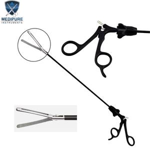 คีมจับลำไส้แบบโดร์ซีย์สำหรับการผ่าตัดผ่านกล้อง ปากคีมแบบมีรู ขนาด 5 มม. x 31 ซม. สำหรับการผ่าตัดผ่านกล้องแบบรุนแรงต่ำ ยี่ห้อ MEDIPURE INSTRUMENTS - Product Image 2