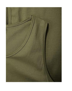 Wholesale 100% Cotton Blank Digital Printing Design Men Sport T Shirt <b>Undershirt</b> Quick Dry Custom Logo Plain Vest Tank Top - Product Image 5