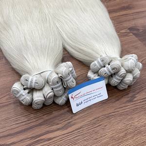 Vente en gros d'extensions de cheveux humains vietnamiens, faisceaux de cheveux à trame de platine, cheveux de luxe vierges à double tirage - Product Image 3