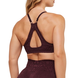 Soutien-gorge de sport imprimé animal grande taille pour femme, décolleté plongeant en V, dos en Y, bretelles réglables, crop top de yoga, push-up sexy sur le devant, vêtements de sport pour la gym - Product Image 3