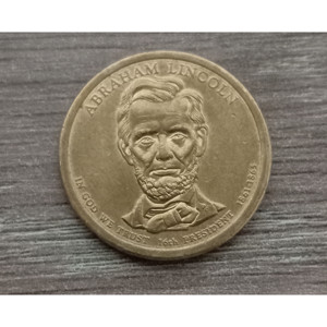 Pièce de monnaie présidentielle Abraham Lincoln 2010, objet de collection culturelle, bijoux - Product Image 1