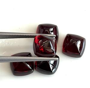 ธรรมชาติ8มม. สีแดงสดน้ำตาลโกเมนก้อน Cabochon - AAA - Product Image 3