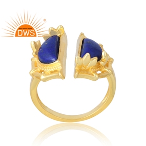 แหวน925อัญมณีไพฑูรย์ธรรมชาติ18K ชุบทอง18K ดีไซน์ใหม่มีสไตล์เครื่องประดับชั้นดีสำหรับผู้หญิงของขวัญสำหรับผู้หญิง - Product Image 1