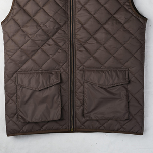 Gilet sans manches pour homme, veste légère en coton rembourrée, gilet d'hiver matelassé, bodywarmer décontracté pour l'extérieur, logo personnalisé, vente en gros - Product Image 5