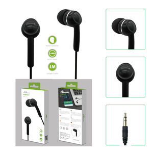 Écouteurs et écouteurs de musique filaire noir Etno EP-012 - Product Image 3