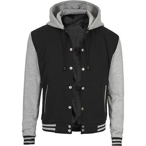 Chaqueta de tapiz de invierno de alta calidad para hombre, chaquetas universitarias de baloncesto personalizadas, ropa de calle, rompevientos, abrigo con cremallera para hombre - Product Image 2