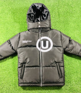 Chaqueta acolchada de diseñador personalizada para hombre con cremallera burbuja brillante de alta calidad para cuello levantado de primavera - Product Image 3