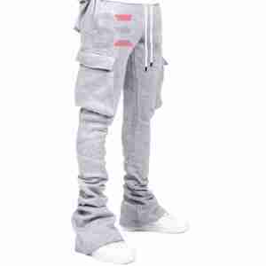 Custom Casual Vintage French Terry Flared Pants Jogger Sweatpants <b>Men</b> 100% Cotton Heavyweight - Product Image 2