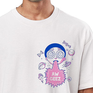 เสื้อยืดผู้ชายผ้าฝ้ายโอเวอร์ไซส์บริการผลิตตามสั่ง - Product Image 3