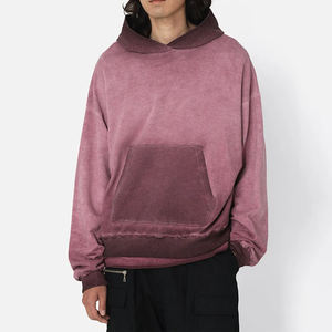 Sweat à capuche unisexe personnalisé 2026 pour homme, en molleton de coton délavé à l'acide, brodé, vêtement d'hiver haut de gamme, fournisseur en gros OEM ODM, motif écossais - Product Image 1