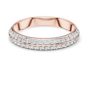 Bague pour femme en diamant de laboratoire de 0,304 carats, clarté VVS-VS, technologie CVD, or 18 carats, 14 carats, 10 carats et argent 925, rose, jaune - Product Image 1