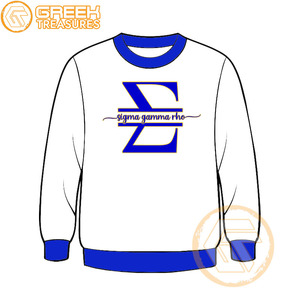 Sudadera de lana de algodón Sigma Gamma Rho personalizada de alta calidad, Jersey bordado, chaqueta para mujer, ropa griega, estilo de hermandad - Product Image 3