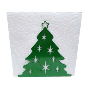 Best Sale Handmade Metal Christmas Tree Design <b>Tissue</b> Holder in Wholesale Price For Restaurant Hotel <b>Wedding</b> Party Usage - Product Image 5