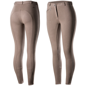Plus Size Full Seat Nylon Jodhpur Horseback Equestrian Outfit Performance Riding Tights with Mobile <b>Phone</b> Pockets - Product Image 5