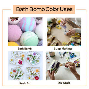 Paquete Combinado de Bombas de Baño Orgánicas, 5 Opciones de Color, Aromas de Lavanda, Limón, Coco, Rosa y Manteca de Karité, Spa en Casa, Relajante e Hidratante - Product Image 4