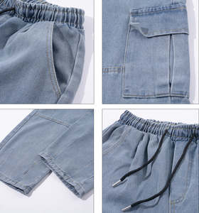 Pantalones Deportivos Lavados al Ácido al por Mayor, Pantalones Deportivos de Alta Calidad para Hombre con Bolsillos, Pantalones Deportivos con Logotipo Personalizado para Hombre - Product Image 5