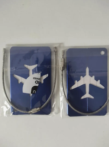 Etichetta per bagaglio in lega di alluminio stile aereo 7.5*4.5cm con carta d'identità perfetta per bagagli borsa accessori da viaggio - Product Image 5