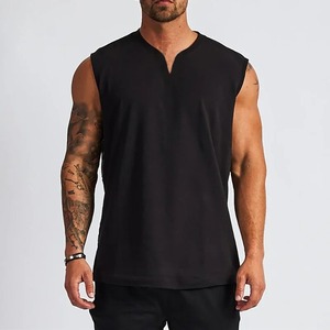 Camiseta sin mangas deportiva de color sólido para hombre, Camisa sin mangas de cuello redondo transpirable fresca de secado rápido, ropa de verano para hombres al aire libre - Product Image 6