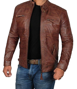 Chaqueta estampada en relieve de secado rápido para hombre 2025 chaqueta de cuero para hombre hecha en Pakistán chaquetas de cuero al mejor precio - Product Image 1
