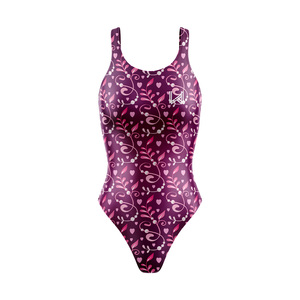 Traje de Baño de Una Pieza Ecológico para Mujer, Spandex/Poliéster, Estilo Bikini con Tanga, Estampado Digital 3D con Diseño de Flores, Secado Rápido, Sin Costuras - Product Image 4