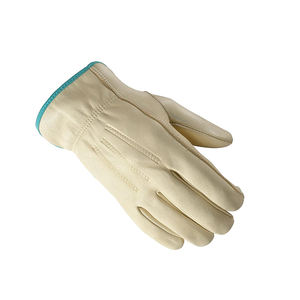 Gants de conduite de course unisexe Design à doigts entiers Couette en cuir de paume cousue antidérapante Confort élégant pour les voyages à vélo en plein air - Product Image 5